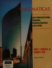 Matemáticas para la administración, economía, ciencias sociales y de la vida.